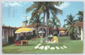 Hotel & Resort~Miami FL~La Posada Motor Hotel~Old Spanish Atmosphere~Vintage PC