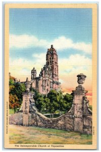 c1940s The Incomparable Church of Tepozotian Mexico MX Vintage Unposted Postcard