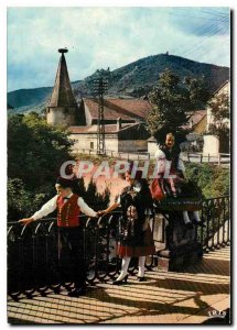Postcard Modern picturesque Alsace Ribeauville (Haut Rhin) views of the 3 cas...