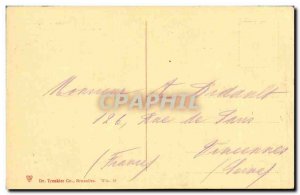 Old Postcard Waterloo Hut and lion