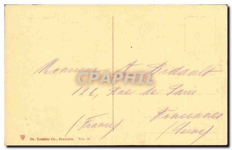 Old Postcard Waterloo Hut and lion