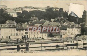 Old Postcard Pontoise view of the college