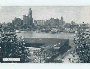 Unused 1940's PANORAMIC VIEW Baltimore Maryland MD hp3598