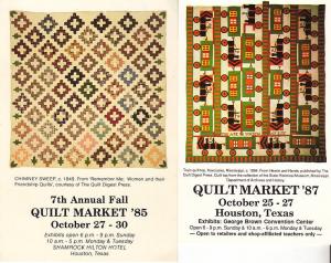 Quilt Market Cards - 1985 & 1987