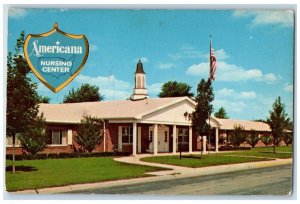 c1960's Americana Nursing Center Galesburg Illinois IL Unposted Vintage Postcard