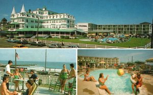 Vintage Postcard Colonial Hotel & New Motor Lodge Cape May New Jersey N. J.