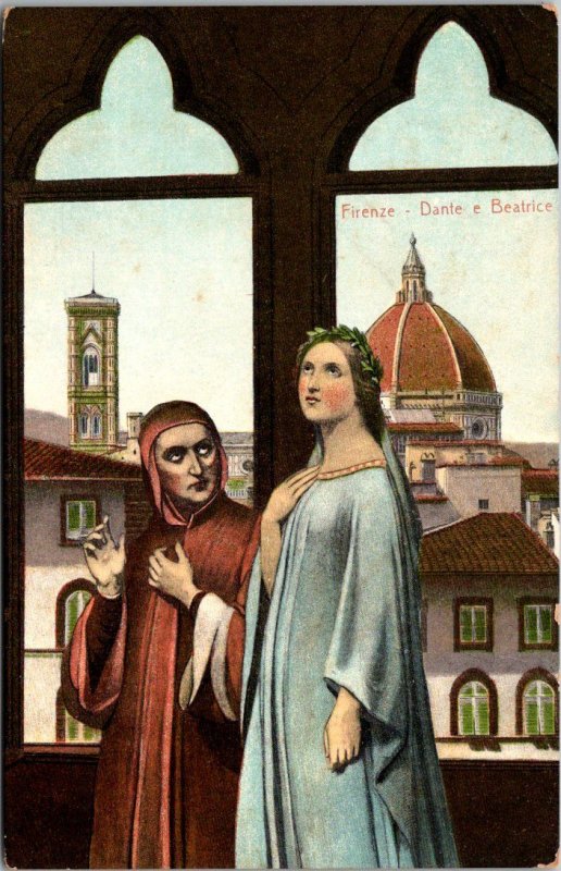 Italy Firenze Dante e Beatrice