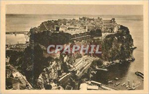 Old Postcard The Rock of Monaco.