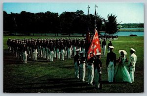 US Navy  Naval Academy  Annapolis  Maryland  Color Girl   Postcard