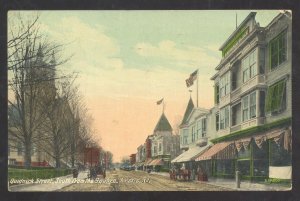 ARCTIC RHODE ISLAND RI DOWNTOWN QUINTNICK STREET SCENE VINTAGE POSTCARD