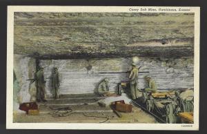 Carey Salt Mine, Hutchinson, Kansas. Vintage Curt Teich linen postcard Condition