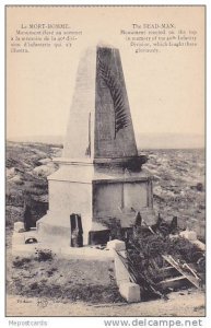 The Dead-Man, Monument erected on the top in memory of the 40th Infantry Divi...