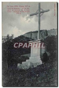 Old Postcard The Laus Htes Alpes 957 m Cross of Jerusalem