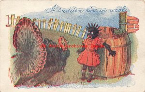 313891-Black Americana, Unknown Pub, A Sudden Rise in Wool, Turkey Corners Girl