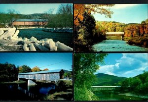 I59 (4) Covered Bridges Spring Thaw Vt. Old Scott, Old StoneWest Woodstock, Vt.