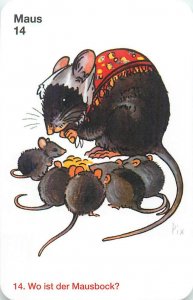 Comic animals 9x6cm Top Ass trade card maus mouse