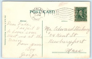 MA Rockland Massachusetts Wright Shoe Factory Postcard