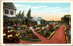 George Eastman's Gardens Rochester New York Postcard 1922