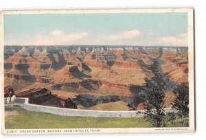 Grand Canyon Arizona AZ Postcard 1915-1930 General View From Hotel El Tovar