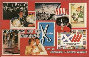 First Man On The Moon London Underground Busker Moderns Rare Postcard