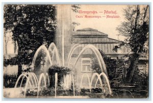 1944 Monplaisir Fountain View Peterhof St. Petersburg Russia Vintage Postcard