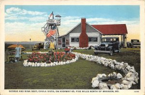 George Nina Seay Chula Vista Hwy 65 Roadside Branson, MO Vintage Postcard c1920s