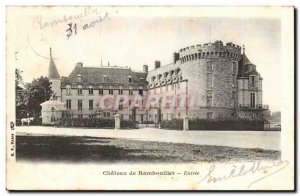 Old Postcard Chateau de Rambouillet Entree
