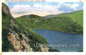 Jordan Pond & Bubbles in Mt. Desert Island, Maine