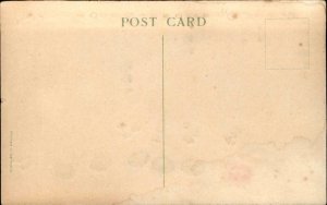 Easter Fantasy Chicks Playing Music c1910 HTL Hold to Light c1910 Postcard 