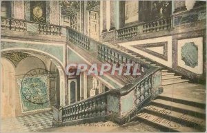 Postcard Old Palace of Versailles Queen's Staircase marble words