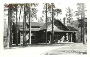 RPPC Postcard; Blue Bell Lodge, Custer State Park SD, Custer County Unposted