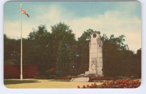 War Memorial, St Catharines, Ontario, Vintage Chrome PECO Postcard