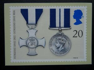 GALLANTRY DISTINGUISHED SERVICE CROSS & MEDAL c1990 PHQ 129(b) 09/90 Royal Mail