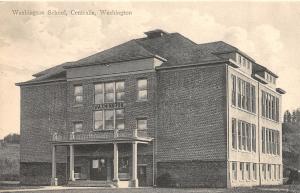 F35/ Centralia Washington Postcard c1910 Washington School Building 1