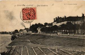 CPA CHALON-sur-SAONE - Quai Gambetta (637830)