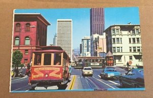 UNUSED POSTCARD -  CABLE CARS, SAN FRANCISCO, CALIFORNIA