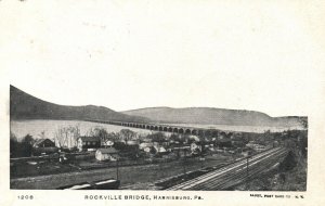 Vintage Postcard 1907 Rockville Bridge Harrisburg Pennsylvania PA