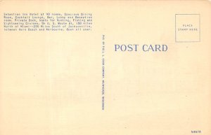 Sebastian Inn Hotel on Beautiful Indian River Sebastian FL Postcard