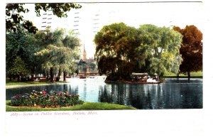 Scene in Public Gardens, Boston, Massachusetts, Used 1906