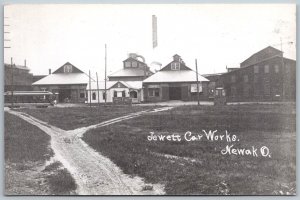 Newark Ohio 1960s Modern RPPC Real Photo Postcard Jewett Car Works