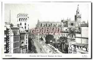 Old Postcard Sevilla Avenido Del General Queipo De Llano