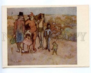 218254 Pablo Picasso comedians old postcard