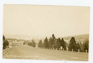 1948-51 Sunset Highway Spokane Washington Rppc Postcard Photo Real V-23