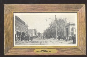 EXCELSIOR SPRINGS MISSOURI DOWNTOWN BROADWAY DIRT STREET SCENE POSTCARD