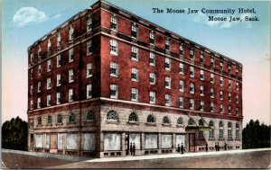 Postcard SK Moose Jaw Community Hotel 1910s K4