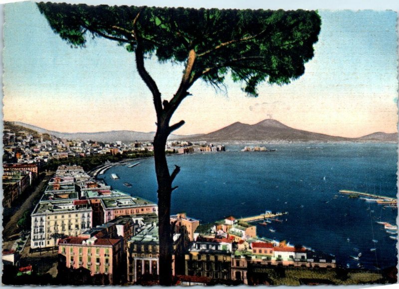 Postcard - Panorama, General view - Naples, Italy
