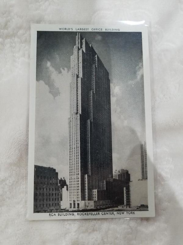 Antique Postcard, World's Largest Office Building - RCA Building...