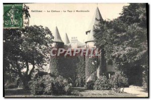 Old Postcard Chateau Seilhac The tower machicoulis