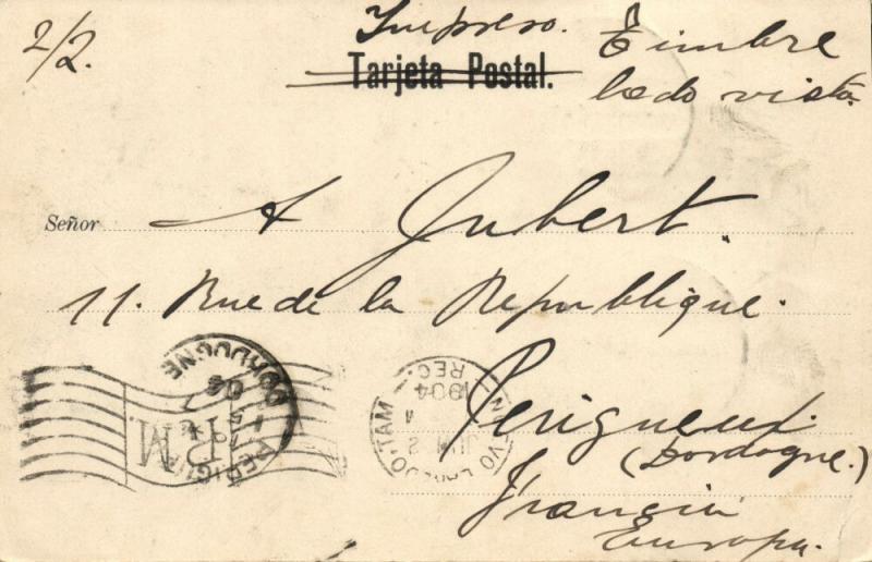 mexico, TAMPICO, Calle del Estado (1904) Stamp