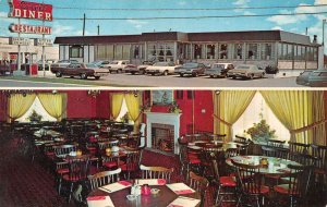 Flemington New Jersey Circle Diner and Restaurant Dining Room Postcard AA83442